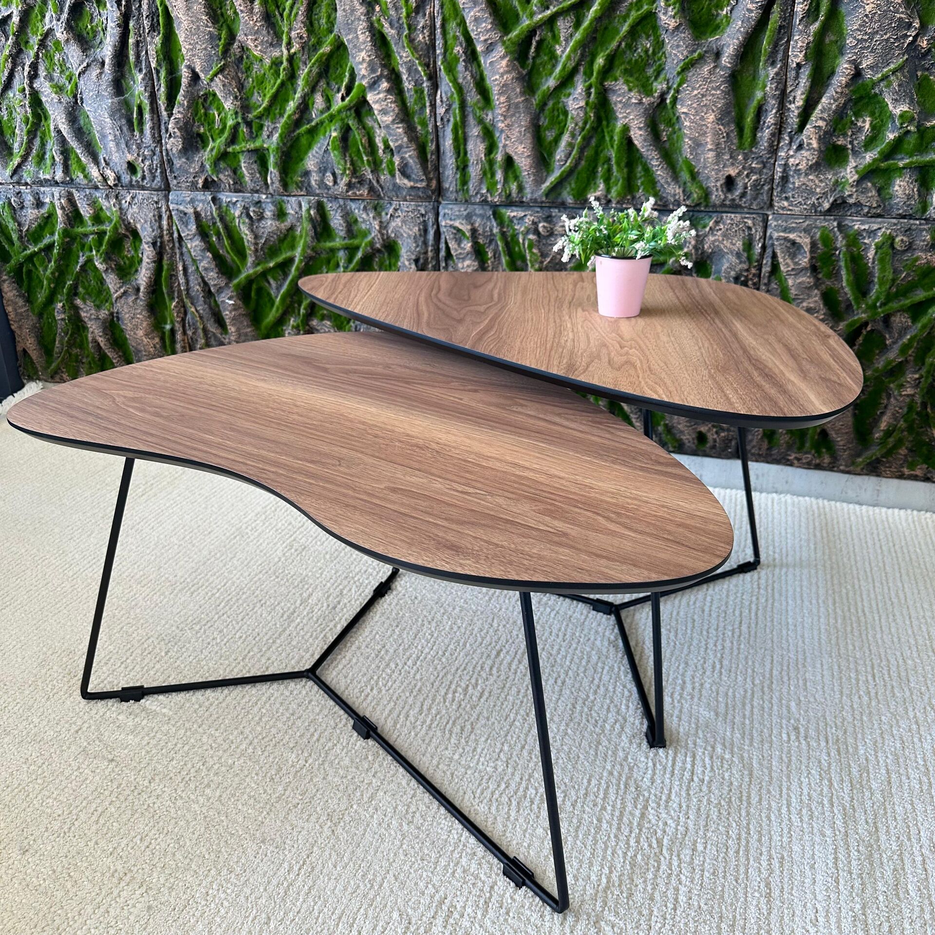 Brown pear-wood table